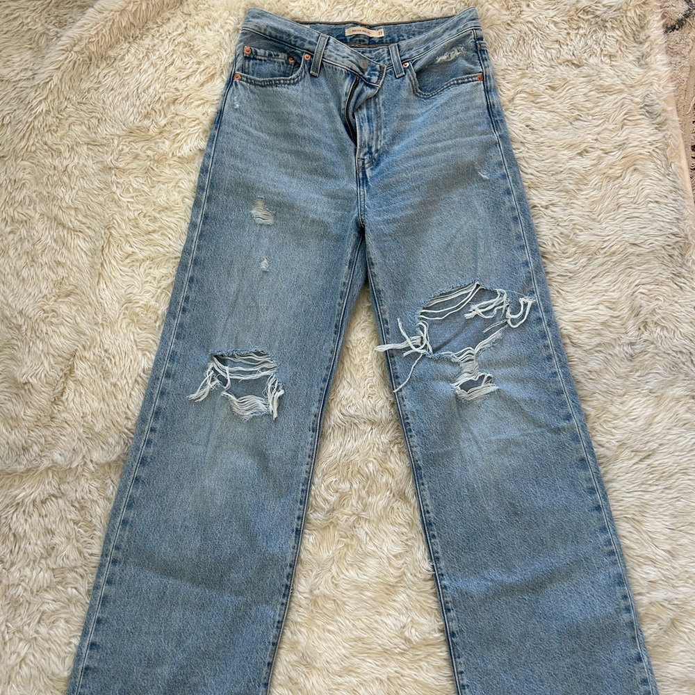 Levi’s ribcage wide leg jeans